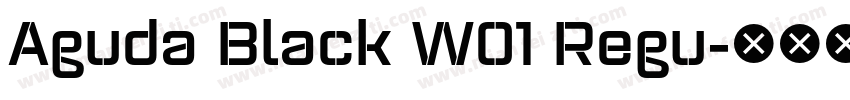 Aguda Black W01 Regu字体转换